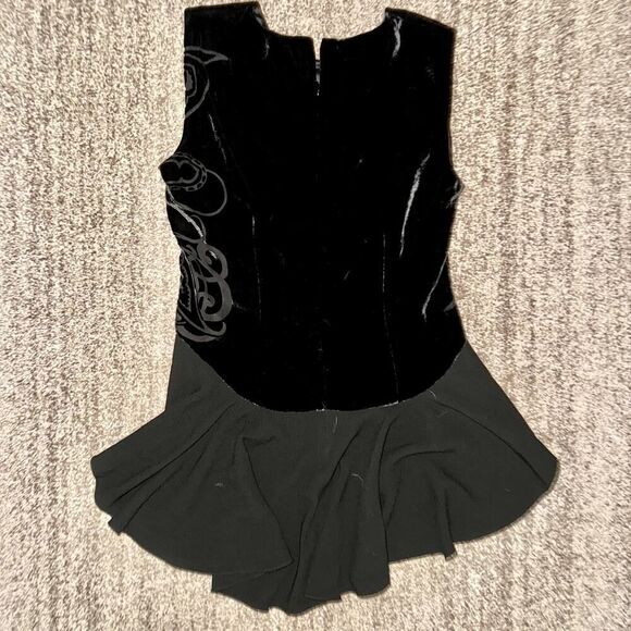 Elie Tahari Womens Silk Velvet Sleeveless Mini Sheath Dress in Black Size Medium - Picture 9 of 10